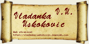 Vladanka Uskoković vizit kartica